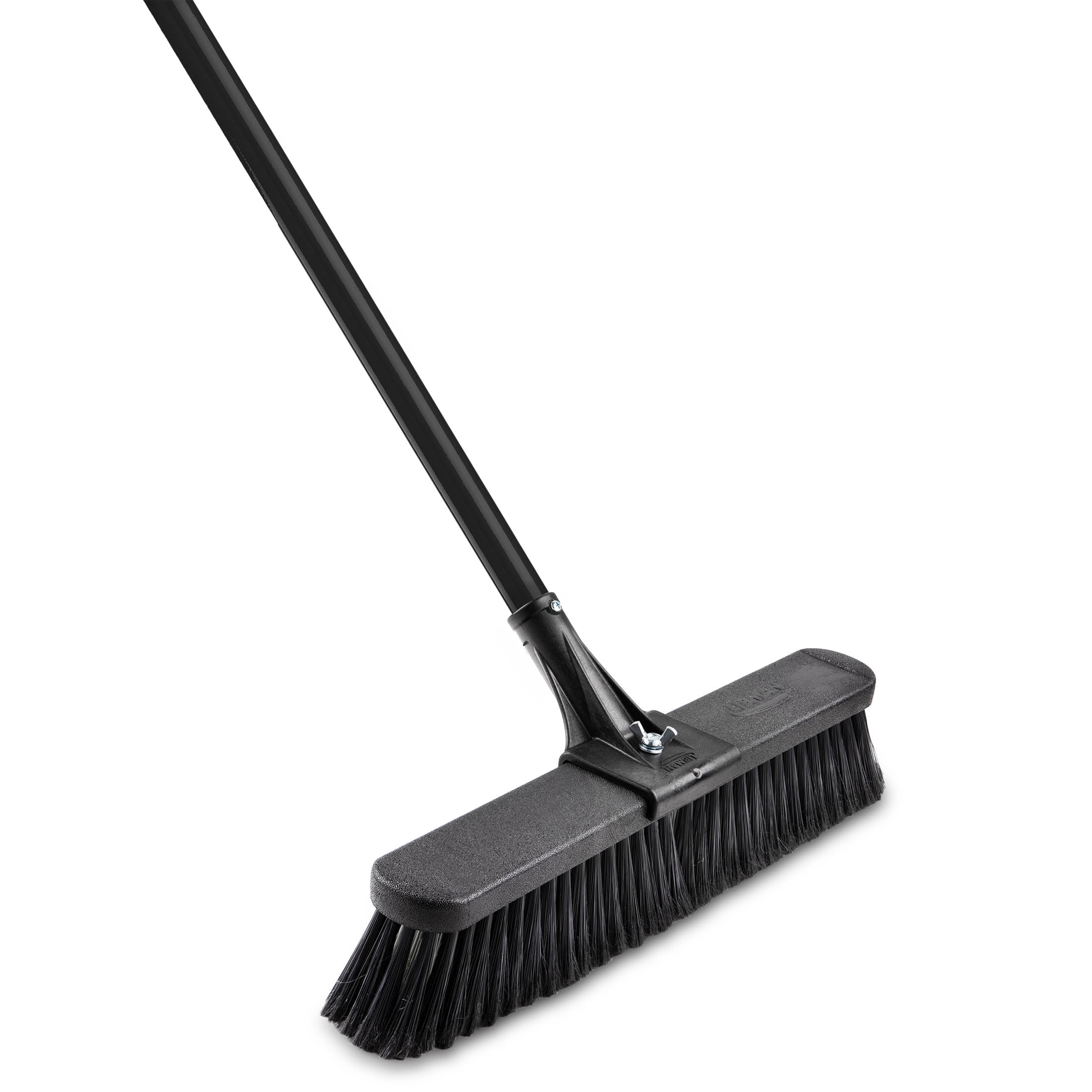 Libman 18" High Power Push Broom Multi-Surface Steel Handle
