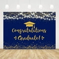 thumbnail image 3 of Congratulation Graduate Backdrop Class of 2024 Graduation Party Decorations Background Blue Gold Congrats Grad Decor Banner Photography Background Studio Photo Booth Props, 3 of 6