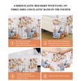 thumbnail image 6 of Hello Fall Bed Skirt California King Size 16 Inch Drop, Thanksgiving Pumpkin Flower Leaf Wood Wrap Around Dust Ruffle Bedskirts, Wrinkle&Fade Resistant Easy Fit Bedskirt with Adjustable Elastic, 6 of 8