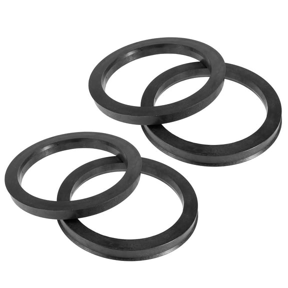 4pcs Plastic 87.1mm to 108mm Car Hub Centric Rings Wheel Spacer Black
