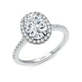 thumbnail image 4 of Lafonn Classic Sterling Silver Platinum Plated Lassire Simulated Diamond Ring (2.26 CTTW), 4 of 5