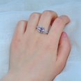 thumbnail image 3 of HeartsAndYou 2.3ct Natural Purple Amethyst Engagement Ring 14k SOLID White Gold Solitaire, 3 of 9