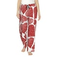 thumbnail image 2 of Goofa Hearts Printed Soft Pajama Pants for Women, Wide Leg Comfy Casual Lounge Yoga Pants-, 2 of 9