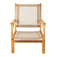 thumbnail image 4 of Balkene Home Natural Outdoor Chair for Relaxing ,Acacia Wood, Hand Woven Seat, Comfortable Reclining, 4 of 13