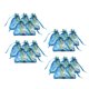 thumbnail image 2 of 20 bolsas de gasa con cordón para guardar joyas, dulces, regalos para fiestas y festivales (azul, 10 x 15 cm), 2 of 5