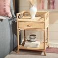 thumbnail image 2 of SAFAVIEH Rumi Coastal 1 Drawer 1 Shelf Nightstand, Natural, 2 of 14