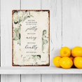 thumbnail image 3 of Metal Signs Micah 6 8 Walk Humbly Bible Verse Wall Decor Eucalyptus Scripture Poster Man Cave Bar Signs Decorative Paintings Cafe Bar Pub Decor Wall Plaque (12x16 in), 3 of 5