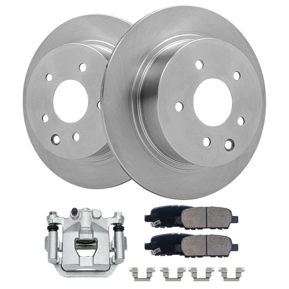 Detroit Axle - 11.46 inch Rear Disc Rotors Brake Pads Right Caliper Replacement for Nissan Altima Maxima