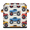 Multicolor 4, variant on CURLYOOT Mushroom 11 x 11 Inch Cube Storage Bin, Fabric Storage Cube Foldable Basket with Leather Handles, Organizer Basket for Closet Shelves