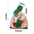 thumbnail image 3 of VBXOAE Christmas Gift Wrapping Bags-Red and Green Plastic Gift Bags,9.05x5.71x0.39in,Adorable Christmas Patterns,Knitted Pouch for Gifting and Storage Green, 3 of 6