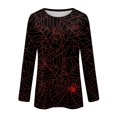 thumbnail image 5 of Halloween Crewneck Sweatshirt for Women 2026 Long Sleeve Funny Graphic T-Shirt Casual Tunic Tops Adult, 5 of 6