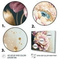 thumbnail image 3 of Designart Pink And Gold Daisy Flower Canvas Wall Art, 3 of 5