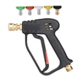 thumbnail image 1 of Pistola de lavado a presión profesional de 3 PSI para coche, 5 boquillas pulverizadoras Pistola lavadora + boquillas, 1 of 9
