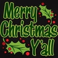 thumbnail image 3 of CafePress - MERRY CHRISTMAS Y'all Women's Value T Shirt - Women's Traditional Fit Dark T-Shirt, 3 of 4