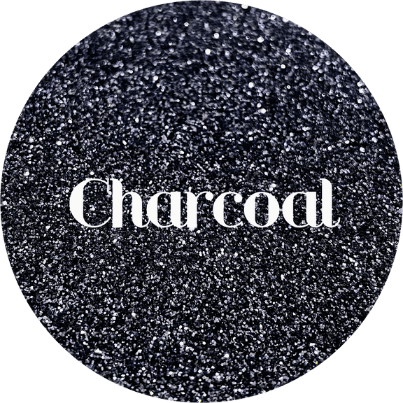 Glitter Heart Co. Glitter - High Quality Polyester Glitter - Charcoal - Metallic Grey Fine - 2 oz Bag
