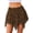 Brown, variant on Lace Mini Skirts for Women Flowy Skirt Boho Layered Asymmetrical Short Skirt White M