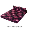 thumbnail image 3 of AZXY Queen Fitted Sheet Set 71"x87", Washable Cotton Fitted Sheet with Pillowcases, Elastic Mattress Protector, Anti Slip Bed Cover, Queen Size Fitted Sheet, 3 of 8