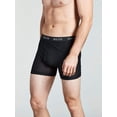 thumbnail image 4 of Bolter 4-Pack Men Nylon Spandex Performance Boxer Briefs (XX-Large, 4 Pk Black), 4 of 4