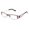 Walmart Women's Eyeglasses, FM9227, Burgundy, 53-16-140, with Case