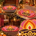thumbnail image 4 of Diwali Door Mat 16", Festive Lotus Diya Accent Rug for Home, 1PC, 4 of 5