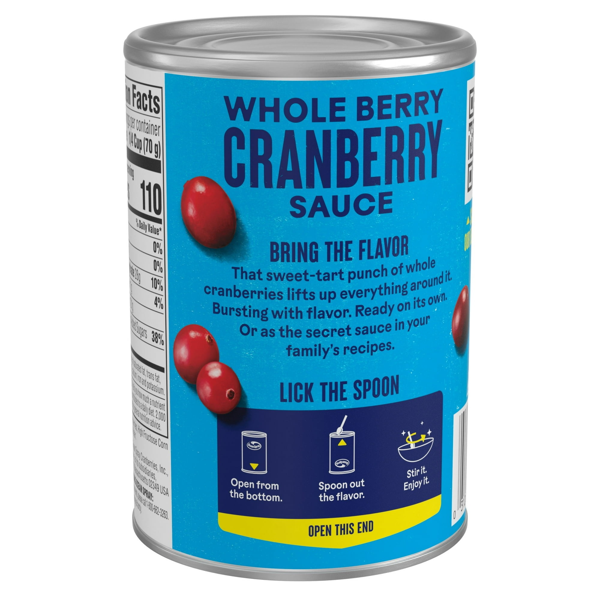 (3 pack)Ocean Spray® Whole Cranberry Sauce, Canned Side Dish, 14 oz Can