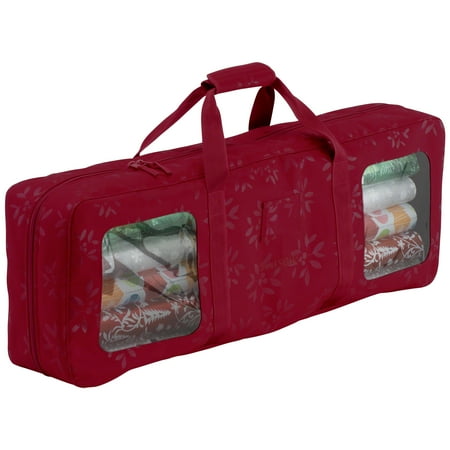 Cranberry Stores Classic Accessories Seasons Wrapping Supplies Organizer and Storage Duffel - Heavy Duty Holiday Storage Bag, 36