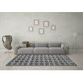 thumbnail image 3 of Ahgly Company Indoor Square Abstract Gray Modern Area Rugs, 4' Square, 3 of 4