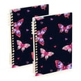thumbnail image 3 of joogoo Spiral Journal Notebook Butterfly Sparkling College Ruled Notebooks 8.3" x 5.7" 1 PC, 3 of 8