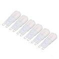 thumbnail image 1 of 6 pack g9 led bulbs warm white energy saving 3w 360 degrees dimmable for ceiling lights, 1 of 5