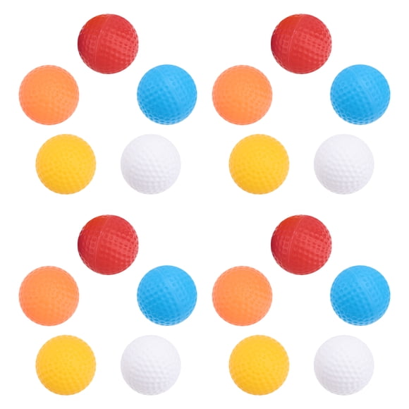 20 piezas pelota de golf para interiores pelotas de práctica huecas ayudas de entrenamiento de pelota ligera