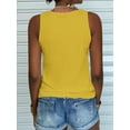 thumbnail image 2 of Women's Crew Neck Casual Loose Sleeveless Shirt Lace Tanks Tops, 2 of 4