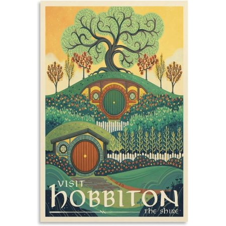 Lord of The Rings Poster Film Art Illustration Poster Artworks Picture Print Poster Wall Art Painting Canvas Gift Decor Home Posters Decorative 08x12inch(20x30cm)