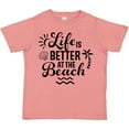 thumbnail image 3 of Inktastic Life is Better at The Beach with Sunshine Seashell and Palm Trees Boys or Girls Toddler T-Shirt, 3 of 5