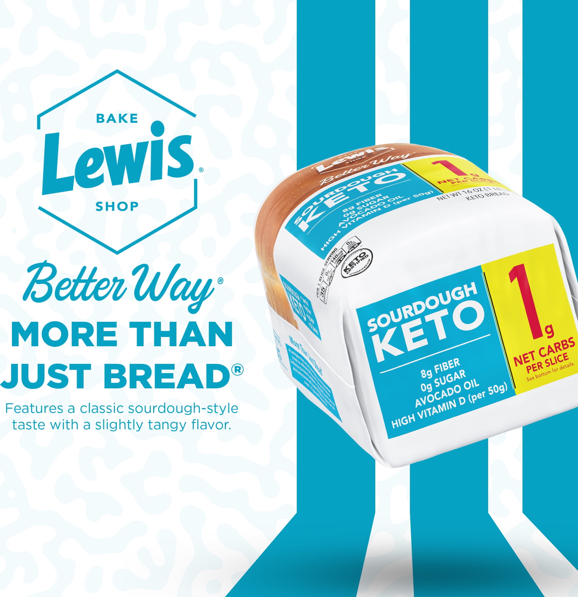 Lewis Bake Shop Better Way Sourdough Keto Bread, 16 oz