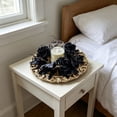 thumbnail image 4 of Halloween Candle Rings Fall Decorations for Home Halloween Decorations Artificial Iron Candlestick Flower Candle Wreath for Table Setting by MPOISVA, 4 of 9
