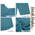 thumbnail image 6 of Fantaslook 3/4 Sleeve Womens Plus Size Tops V Neck Lace Blouses Casual Tunic Shirts, 6 of 9
