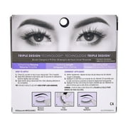 Kiss Lash Couture Triple Push-Up False Eyelashes, Strip Lashes, Teddy, Black, 12mm, 1 Pair