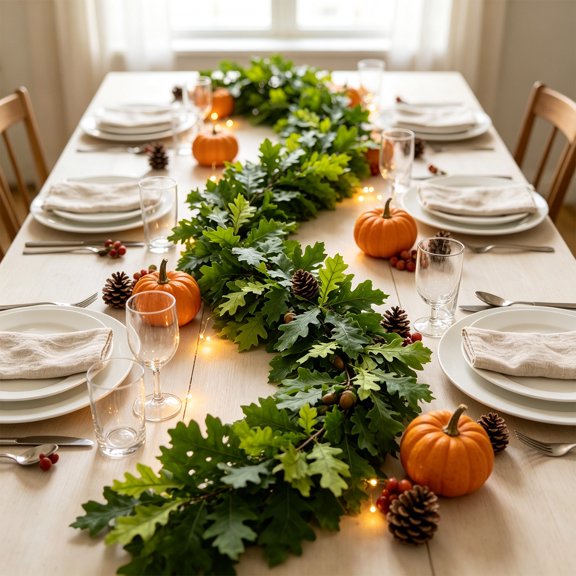Artificial Maple Leaf Garland, Fall Thanksgiving Vine with Realistic Autumn Leaves for Door Mantel Staircase Table and Wall, Harvest Home Decoration Display Accent, 67in, A