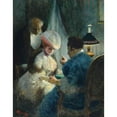 thumbnail image 3 of Albert Guillaume 20x24 Black Modern Framed Museum Art Print Titled - A Visit to the Fortune Teller, 3 of 5