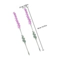 thumbnail image 2 of IDEANATEGRATE 2Ud Arreglo Floral Artificial De Lavanda Tejida Ideal Para Centros De Decorativos, 2 of 8