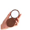 thumbnail image 1 of Espejo de bolsillo pequeño y compacto de madera para bolso, espejo de maquillaje de viaje para mujer, 1 of 5