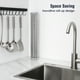 thumbnail image 3 of Escurreplatos Enrollable de 45 x 39 Cm. Tomorotec, Escurridor de Platos Grande, Multiusos, Plegable, de Acero Inoxidable, para Colocar sobre el Fregadero, Ideal para Tazas, Frutas y Verduras., 3 of 7