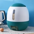 thumbnail image 4 of Dispensador de alimentos conveniente tipo prensa automática para almacenar alimentos Red Bean Dog Azul 10KG, 4 of 7