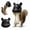 Black, variant on Squirrel Head Feeder, Big Head Animal Feeder for Outdoor Patio Garden Decor, for Outside Garden Yard Backyard Patio Porch