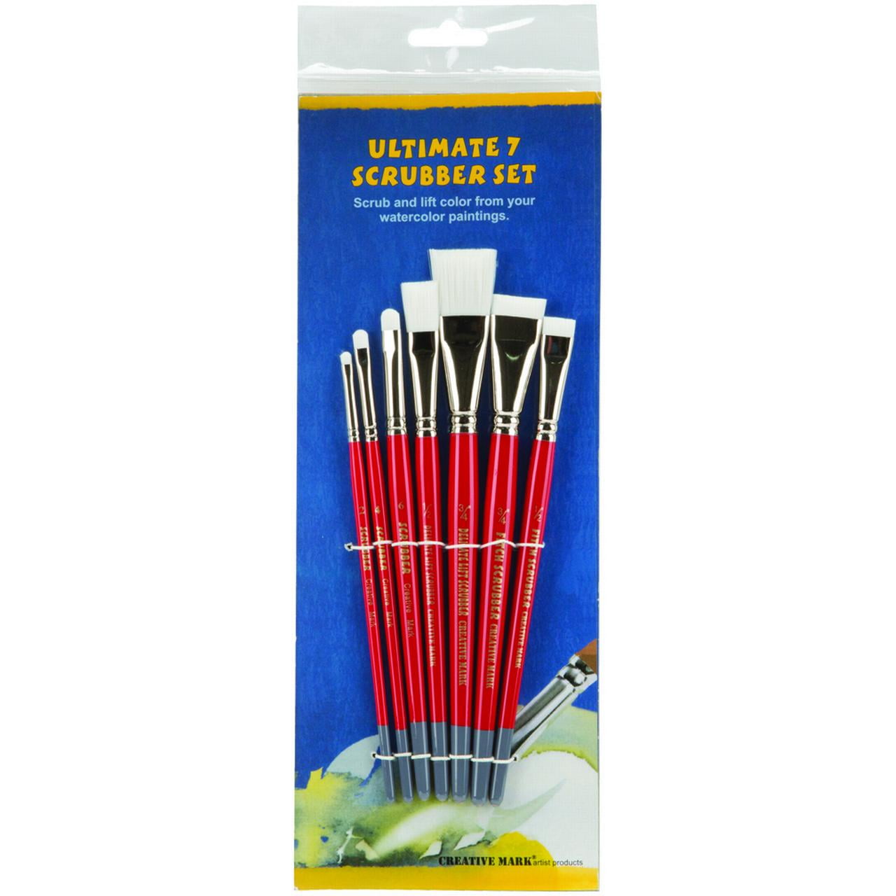 Creative Mark Scrubber Watercolor Paint Brush Set, Watercolor