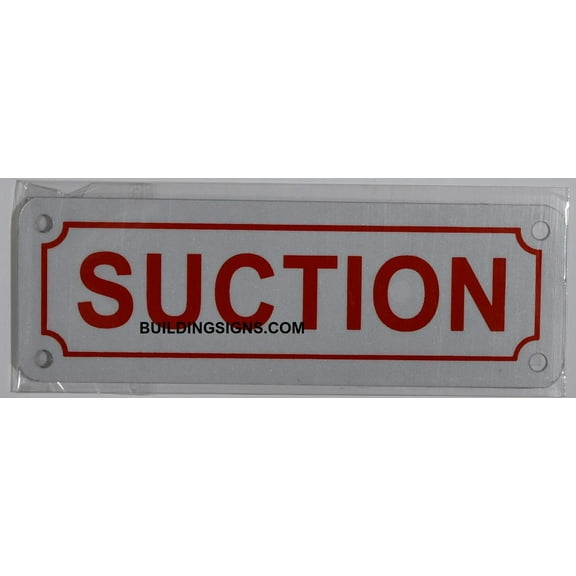 Suction Sign (White Aluminium 2X6, Reflective Sign)