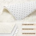 thumbnail image 3 of Alfombra BENRON de 183 x 274 cm, blanca crema y esponjosa, lavable, 3 of 7