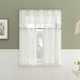 thumbnail image 5 of No. 918 Hawthorne Floral Leaf Sheer Rod Pocket Kitchen Curtains, 52"W X 14"L, 5 of 5