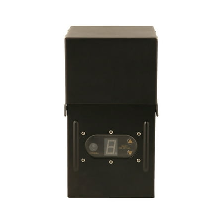 Low Voltage Pond - Moonrays 200-Watt Power Pack for Outdoor Low Voltage Lighting with Light-Sensor and Rain-Tight Case