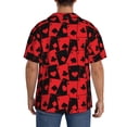 thumbnail image 3 of Pofeuu Playing Cards Print Mens Casual Short Sleeve Shirts Beach Summer Spread Collar Pocket Tops Men's Casual Short-sleeved Shirt-X-Large, 3 of 5